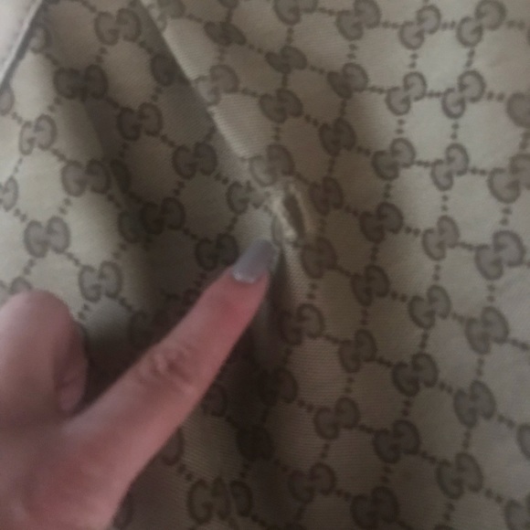 Gucci Sukey Guccismo Canvas With Cream Leather - Picture 3 of 6